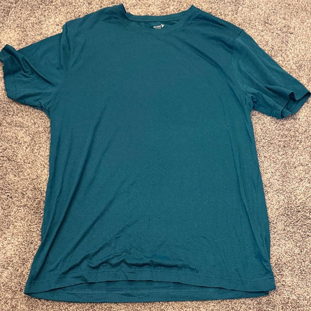 Old Navy Men's Crew Neck Tee in Teal Blue-Green